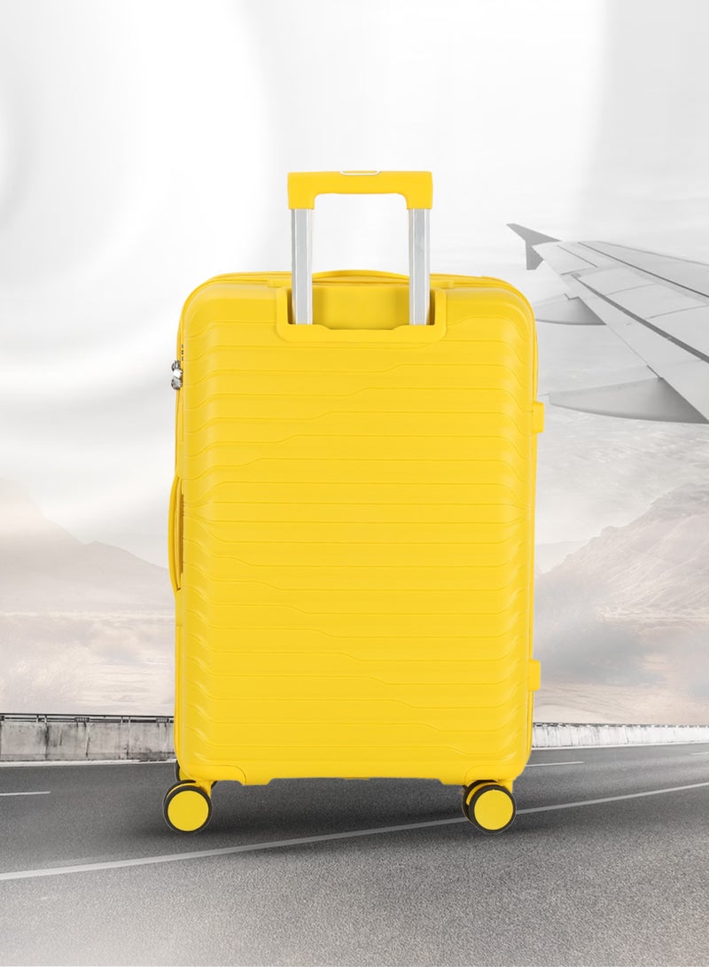 VIPTOUR Trolley Luggage 3 Pieces Set PP Hard Side Bag 360 Degree Spinner Wheels Trolley Luggage Set with TSA Lock  - Image 5