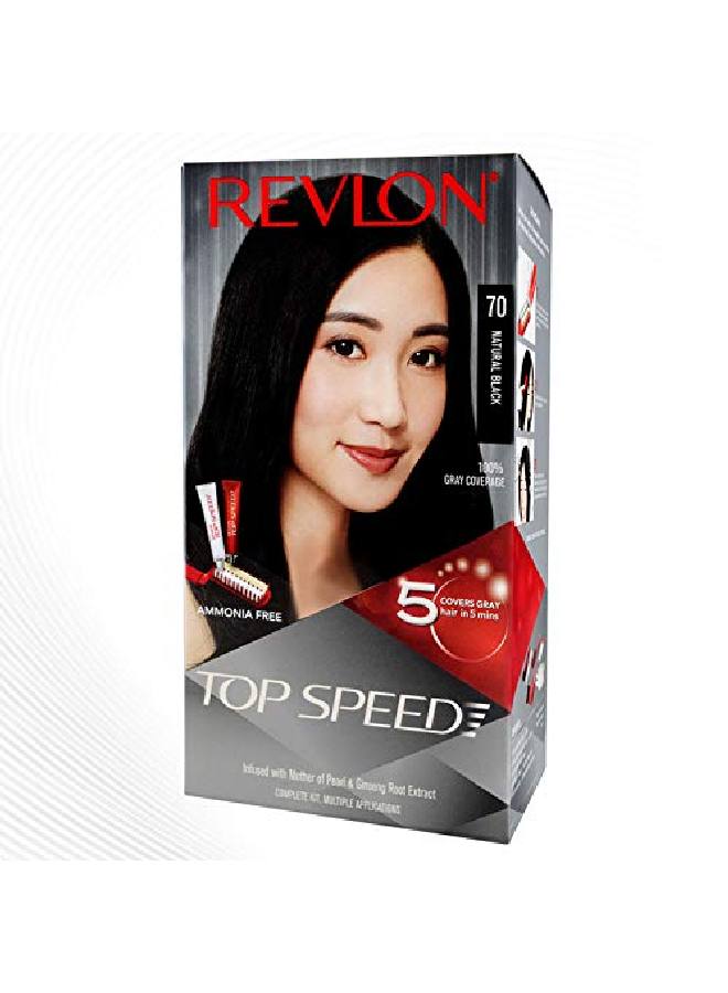 Revlon Top Speed Hair Color For Women 180G Natural Black 70 (Pack Of 1) - Image 1