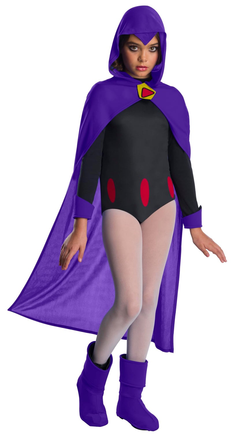 Rubies Teen Titans Go Movie Costume Deluxe Raven Medium for Themed Parties and Halloween