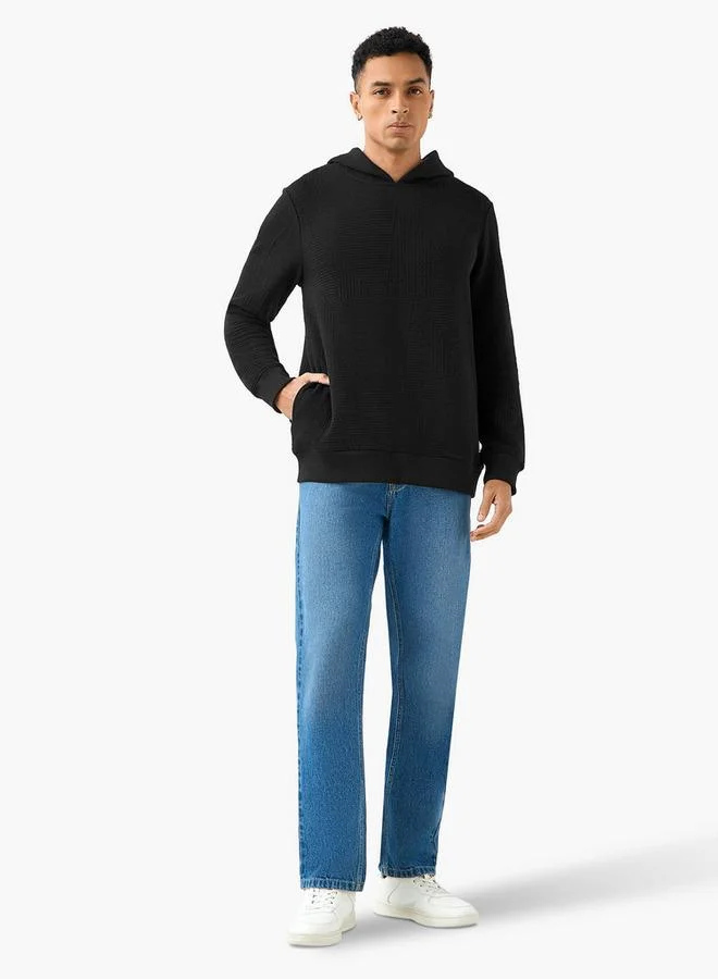 إمبيرور هودي رجالي بقصة مريحة بنقش جاكار