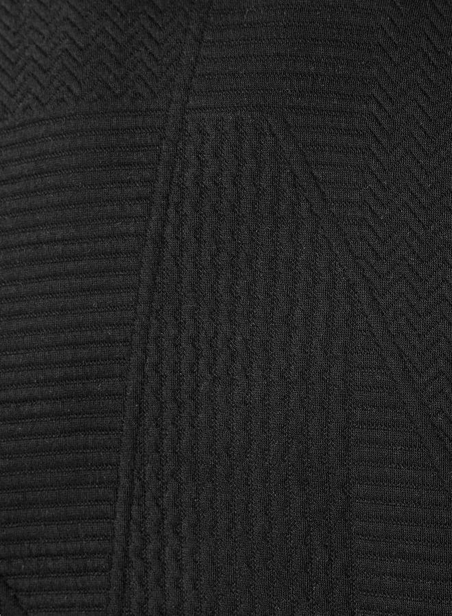 Emperor Men Relaxed Fit Textured Jacquard Hoodie - Image 3
