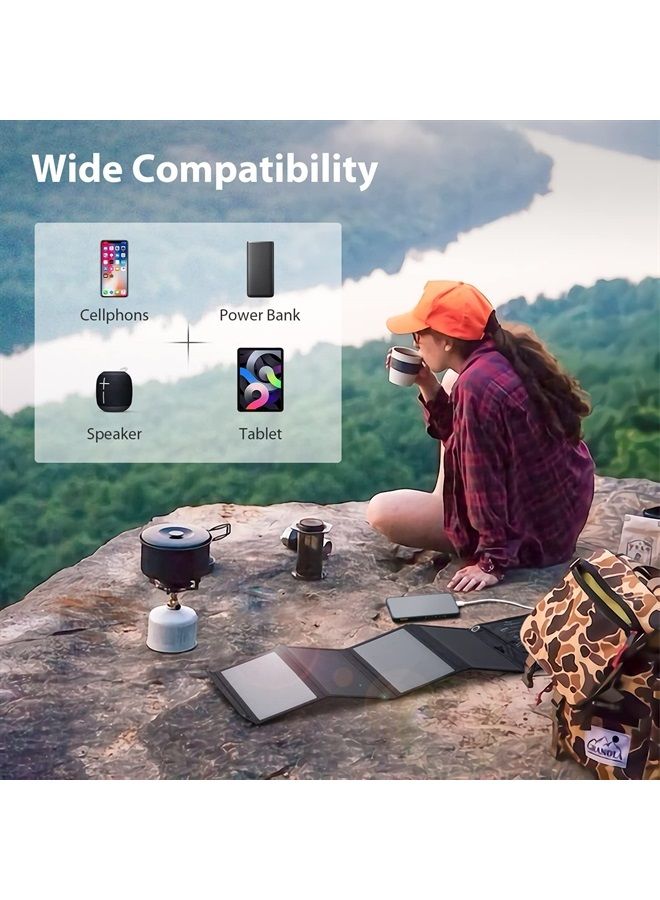 Bigblue [Upgraded]BigBlue 3 USB-A 28W Solar Charger(5V/4.8A Max), Portable SunPower Solar Panel Charger for Camping, IPX4 Waterproof, Compatible with iPhone 11/XS/XS Max/XR/X/8/7, iPad, Samsung Galaxy LG etc. - Image 4