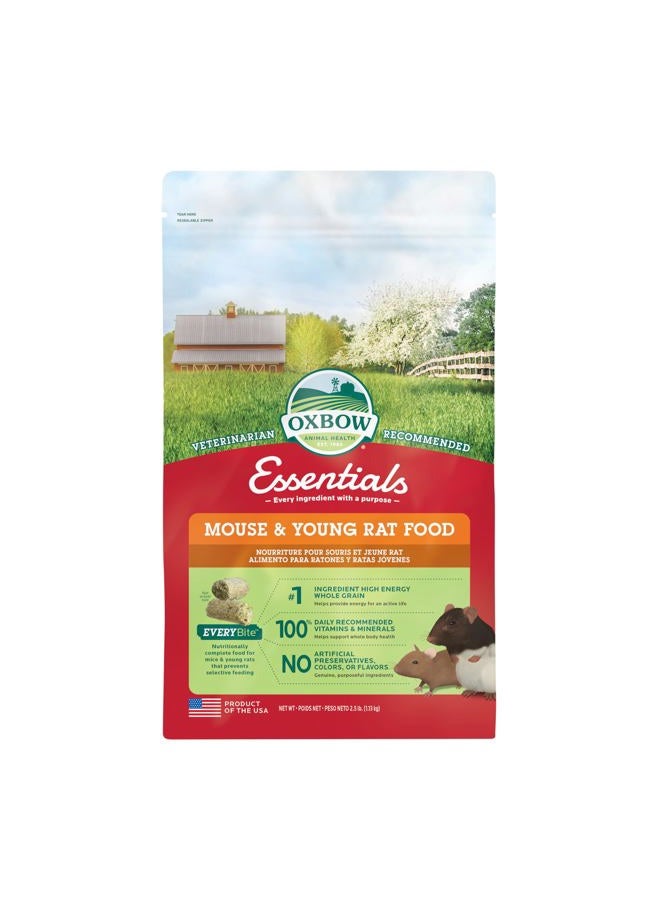 Oxbow Essentials Mouse Food/Young Rat Food - 2.5 lb. - Image 1