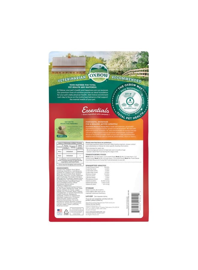 Oxbow Essentials Mouse Food/Young Rat Food - 2.5 lb. - Image 2