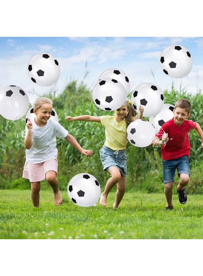 Ainiv 20 Pcs Soccer Balloons Football Theme Party Supplies Balloons Football Pattern Ballons For School Sports Meeting Gaming Football Lover Boys Girls Kids Birthday Decor Party Bag Fillers - Image 3