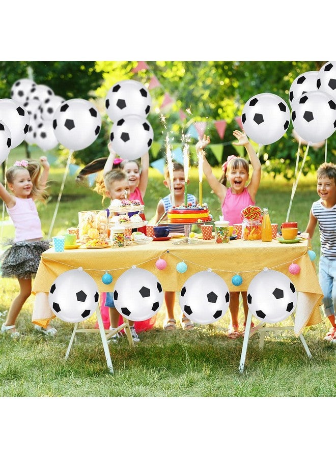 Ainiv 20 Pcs Soccer Balloons Football Theme Party Supplies Balloons Football Pattern Ballons For School Sports Meeting Gaming Football Lover Boys Girls Kids Birthday Decor Party Bag Fillers - Image 4