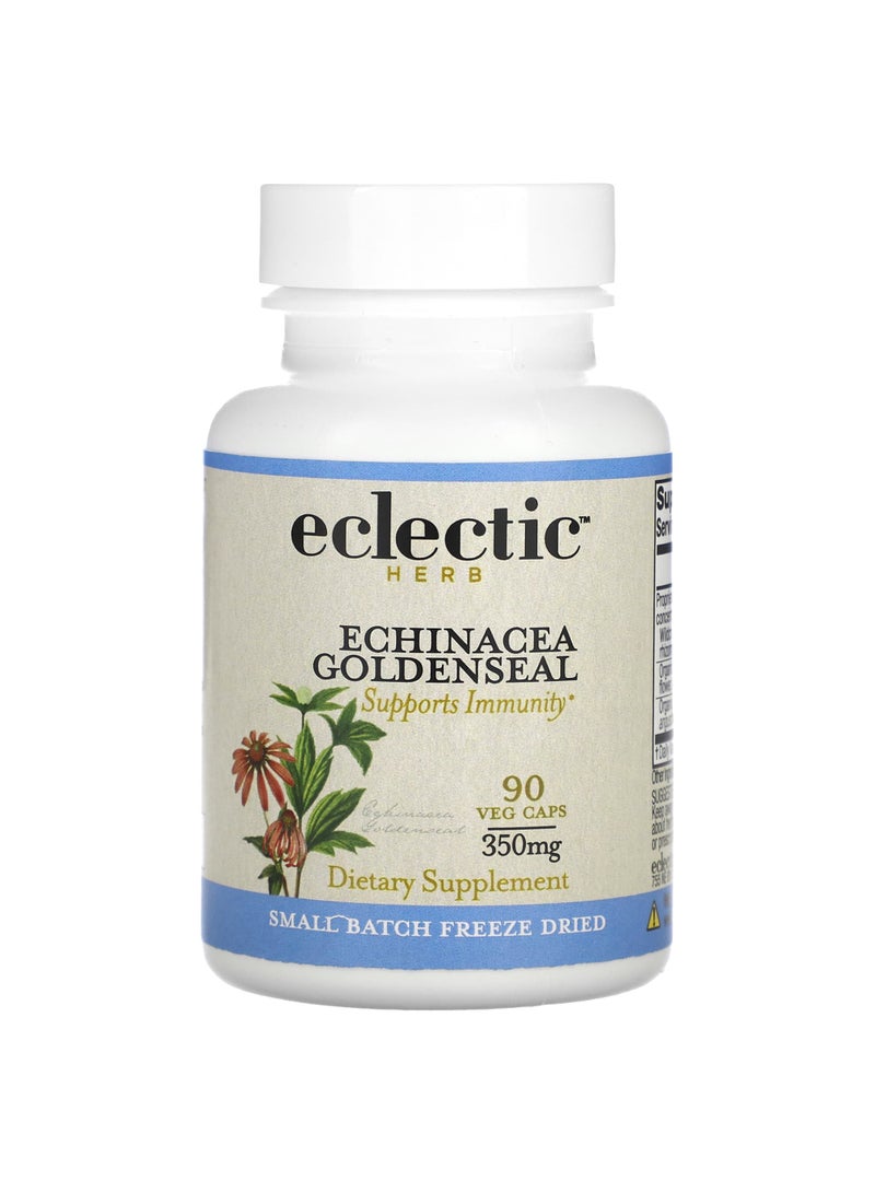 Eclectic Herb Echinacea Goldenseal, 350 mg, 90 Veg Caps