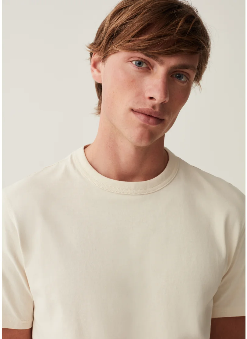 Ovs Ovs Cotton T-Shirt With Round Neck