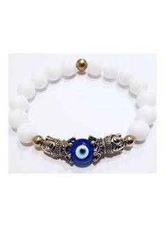 Cotton Agate Snow Eyes King Queen Power Bracelet