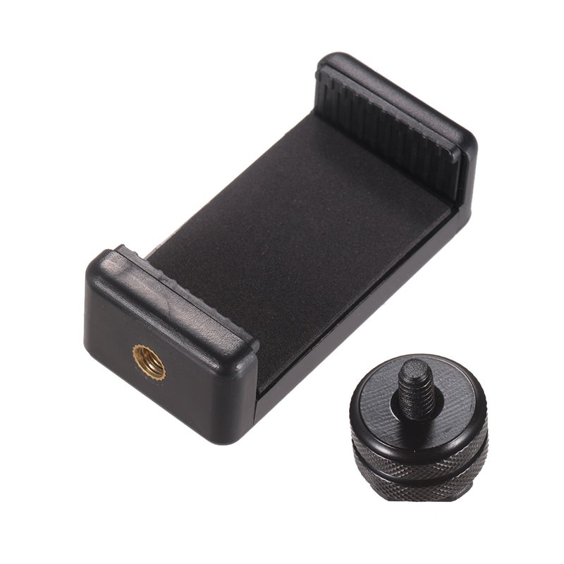 Adjustable Phone Holder Smartphone Clip + Cold Shoe Mount Adapter with 1/4 Inch Screw - Image 5