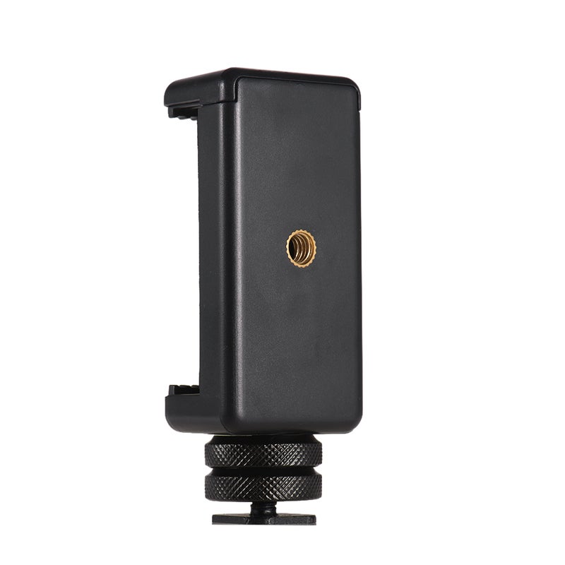 Adjustable Phone Holder Smartphone Clip + Cold Shoe Mount Adapter with 1/4 Inch Screw - Image 3