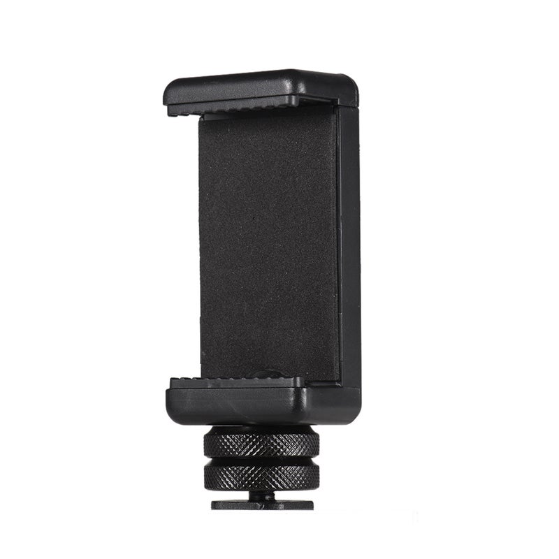 Adjustable Phone Holder Smartphone Clip + Cold Shoe Mount Adapter with 1/4 Inch Screw - Image 1