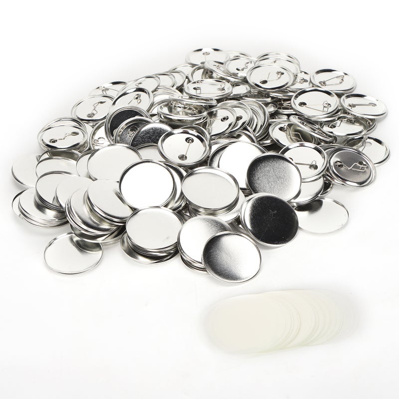 Blank Pin Button: 2.25 Inch Smooth Surface - Lightweight Rustproof Durable Blank Badge Button for Diy Craft Supplies, Birthday Holiday Gift Making - Image 3