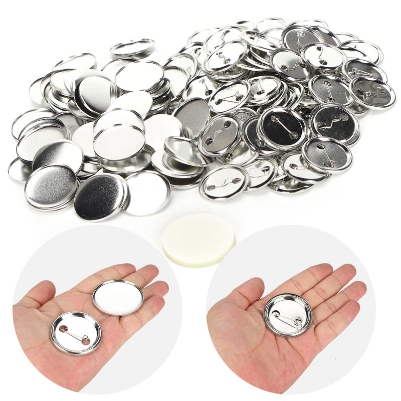 Blank Pin Button: 2.25 Inch Smooth Surface - Lightweight Rustproof Durable Blank Badge Button for Diy Craft Supplies, Birthday Holiday Gift Making - Image 4