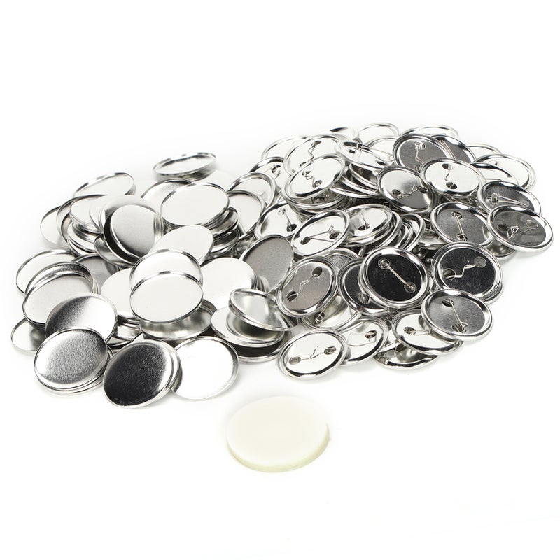 Blank Pin Button: 2.25 Inch Smooth Surface - Lightweight Rustproof Durable Blank Badge Button for Diy Craft Supplies, Birthday Holiday Gift Making - Image 1