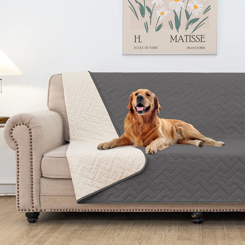 fuguitex Waterproof Dog Bed Cover Couch Cover for Pet Anti-Slip Cat Mat Pet Pad Blanket for Sofa Chair Recliner Bed Furniture Protrctor - Image 1
