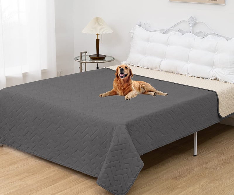 fuguitex Waterproof Dog Bed Cover Couch Cover for Pet Anti-Slip Cat Mat Pet Pad Blanket for Sofa Chair Recliner Bed Furniture Protrctor - Image 2