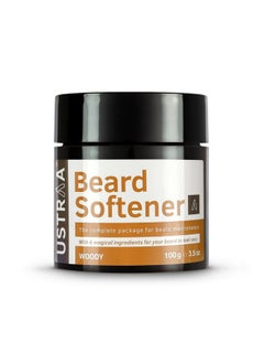 Beard Softener Balm Woody Softens And Nourishes Your Beard Without Sulphates Or Parabens, Long Lasting Moisturization And Shine For A Nourished, Itchfree Beard 100G