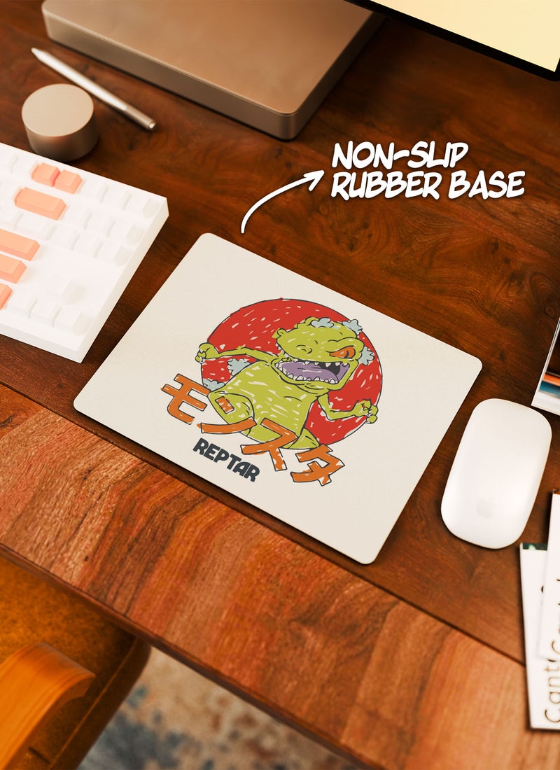 LOUD UNIVERSE Rectangular Desk Mouse Pad Japanese Godzilla Reptar Style Rugrats Non-Slip Rubber Base Mouse Pad - Image 3