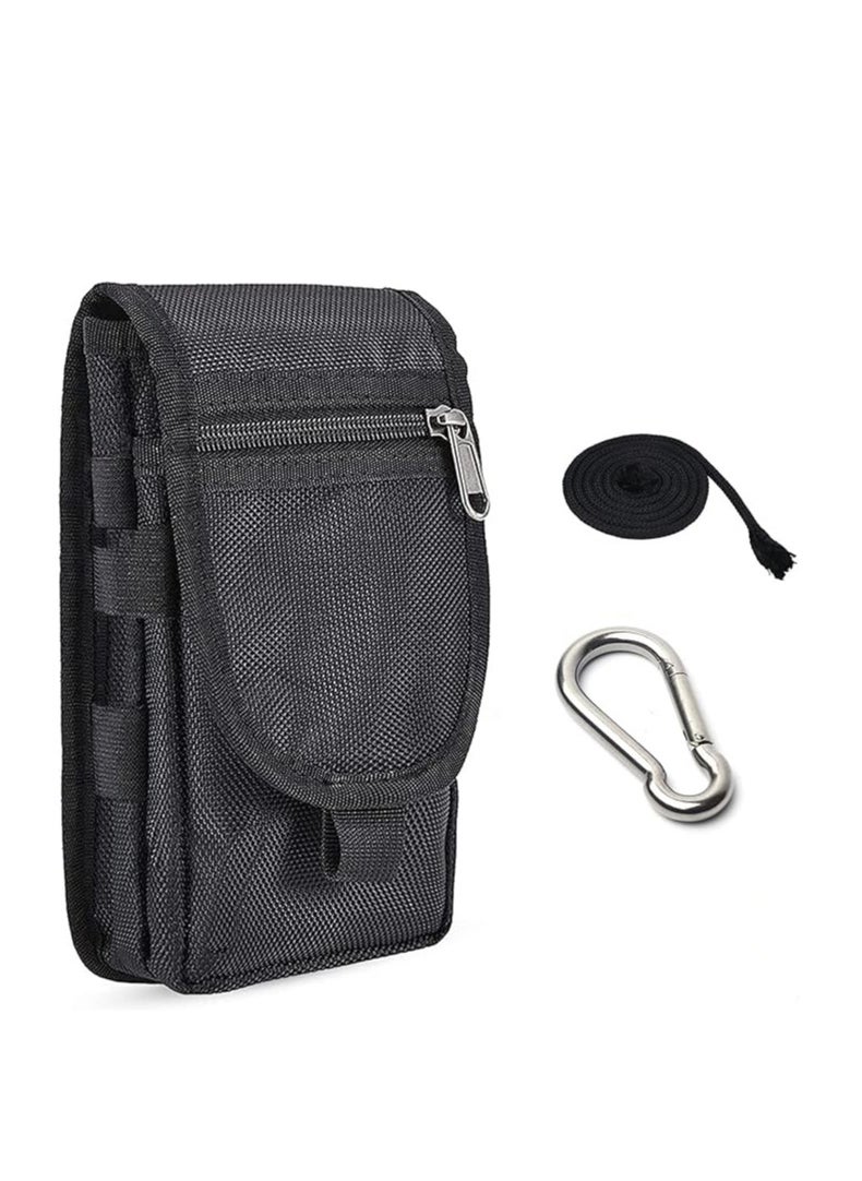 SYOSI - Double Pocket Phone Holster Belt Phone Bag Multi Purpose Tool For Work Hiking Camping - Image 1