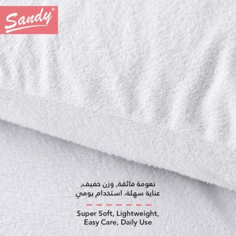 Latex Premium Waterproof Mattress Protector with Perfect Fit All Around Elastics Deep Pocket Up to 32cm, Hypoallergenic, Breathable and Dust Mite Protecting, 200X180,White - Image 3
