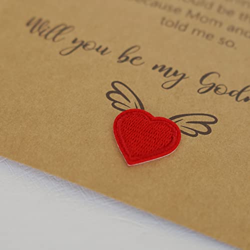 HAMUIERS Will You Be My Godparents Proposal Card, Godparents Proposal Gift, Godparents Gifts from Godchild, Godparents Request Asking Card for Baptism - Godmother and Godfather Set of 2 - Image 3
