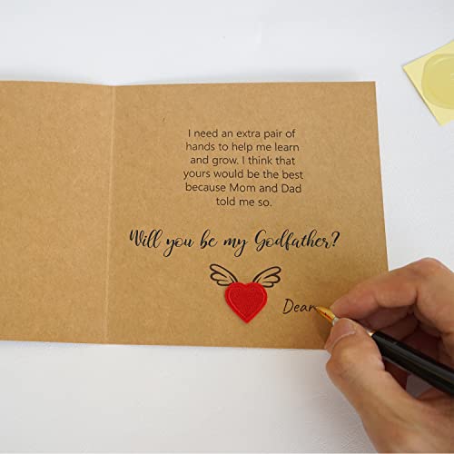HAMUIERS Will You Be My Godparents Proposal Card, Godparents Proposal Gift, Godparents Gifts from Godchild, Godparents Request Asking Card for Baptism - Godmother and Godfather Set of 2 - Image 5