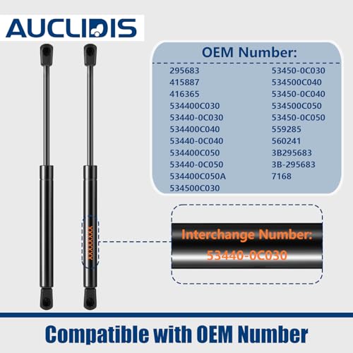 AUCLIDIS Front Hood Strut Lift Support Compatible with Toyota Tundra 2014-2022, Bonnet Shock Strut Replace OE# 53440-0C030, Set of 2 by AUCLIDIS - Image 4