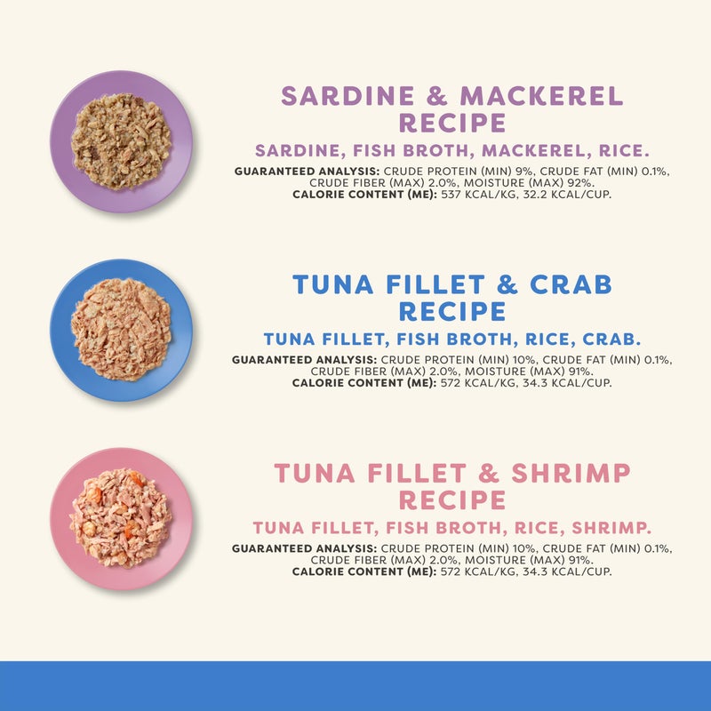 Applaws Natural Wet Cat Food, 8 Count, Limited Ingredient Cat Food Pots, Fish Variety Count in Broth, 2.12oz Pots - Image 2