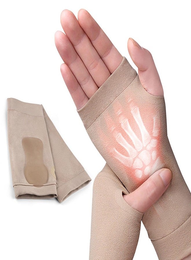 KimDaro Wrist Thumb Support Compression Gloves (1 Pair), Breathable Wrist Brace Compression Sleeves with Soft Gel Pads for Tendonitis, Arthritis, Carpal Tunnel Splint for Relieve Hand Wrist Thumb Joint Pain - Image 1
