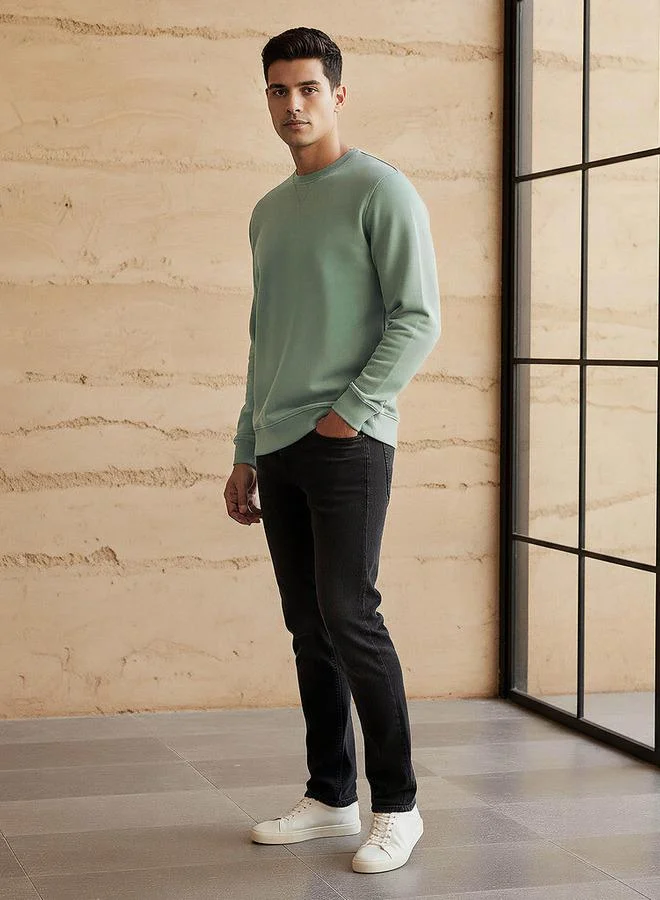 Splash FAV Men Regular Fit Crew Neck Sweatshirt
