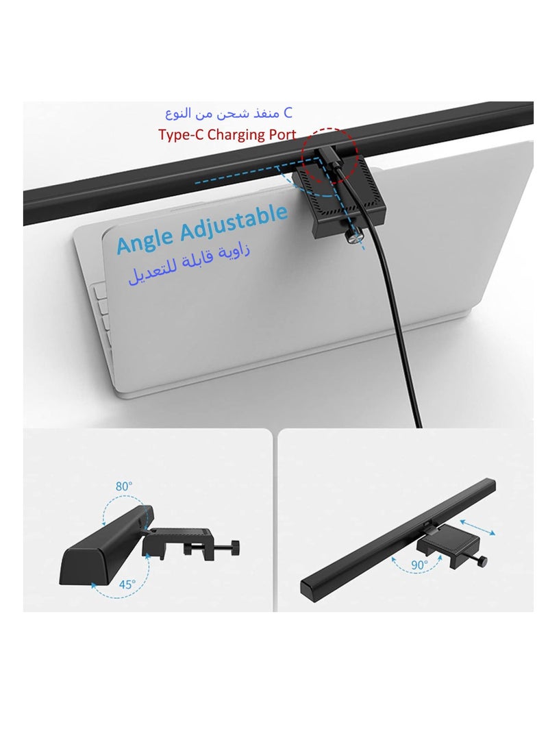 Kiboule - USB Powered Computer Monitor Laptop Lamp for Office/Home/Gaming/Desk with Adjustable Brightness/Color 33cm - Image 1