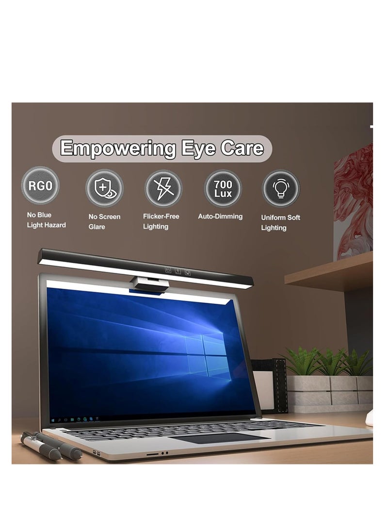 Kiboule - USB Powered Computer Monitor Laptop Lamp for Office/Home/Gaming/Desk with Adjustable Brightness/Color 33cm - Image 1