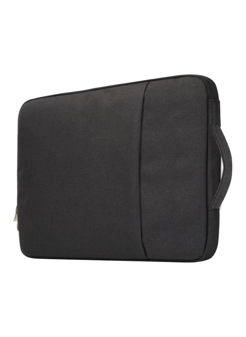 Generic - Laptop Sleeve Bag Compatible With MacBook Air 13 inch A2337/M1/A2179/A1932) 2018-2022/Pro 13 M2/M1 (A2338/A2251/A2289/A2159/A1989/A1706/A1708) Polyester Vertical Case With Pocket (Black) - Image 1