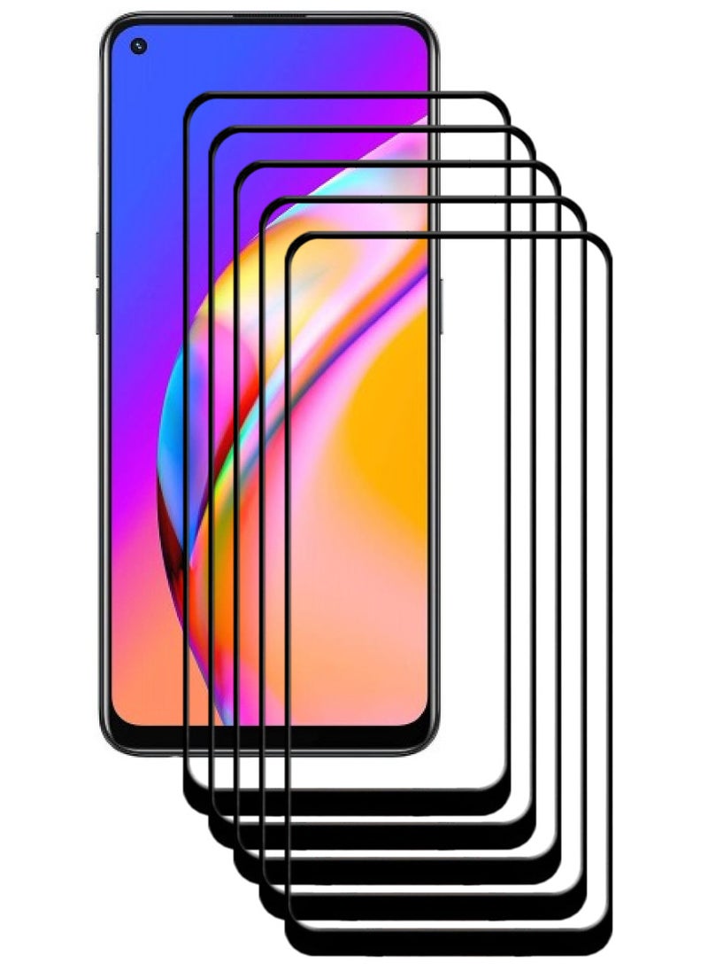 ACLIX 5 Pieces Antistatic ESD Dustproof Premium Quality High Definition Tempered Glass Screen Protector Designed For Oppo A94 - Image 1