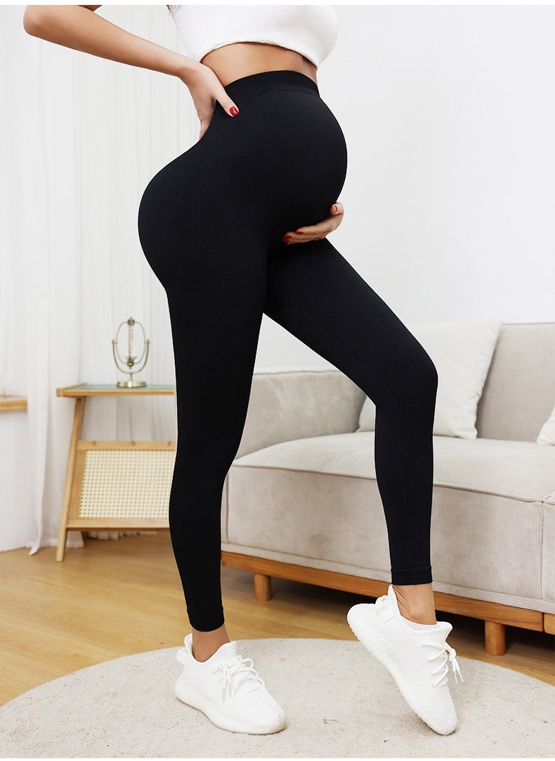 RedMapleTEK - New slim high waist seamless maternity leggings - Image 1