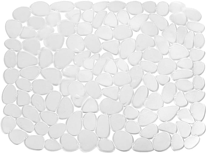 EZYHOME Pebble Sink Mats for Stainless Steel Sink, PVC Sink Saddle Protectors Kitchen Sink Mat for Porcelain Sink, Dishes and Glassware (15.8inch x 12inch) - Image 2