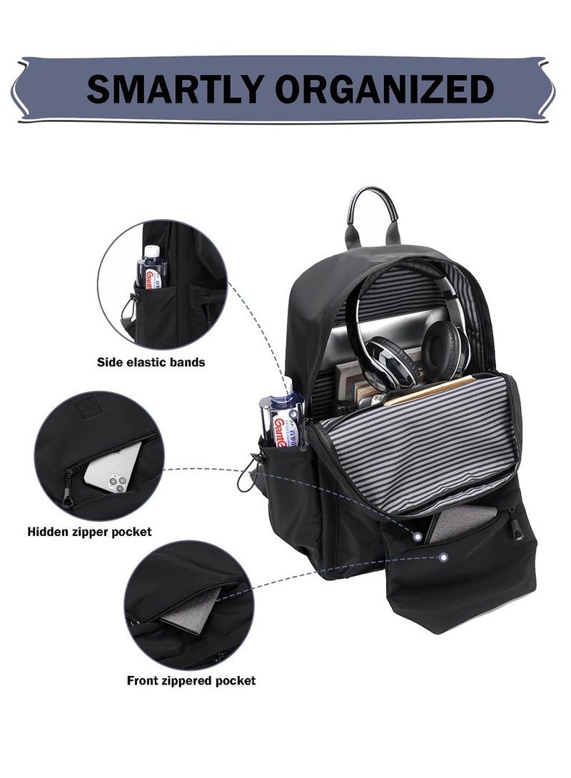 Arabest حقائب ظهر للسفر للطلاب والمسافرين: حقيبة ظهر للأعمال تناسب حتى 15.6" لابتوب، حقيبة ظهر للرجال والنساء مع منفذ شحن USB، مقاومة للماء، سعة كبيرة - Image 3