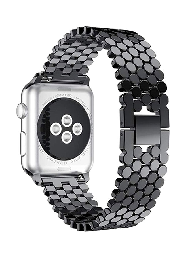 Ozone Replacement Band For Apple Watch Series 3/2/1 Black - Image 2