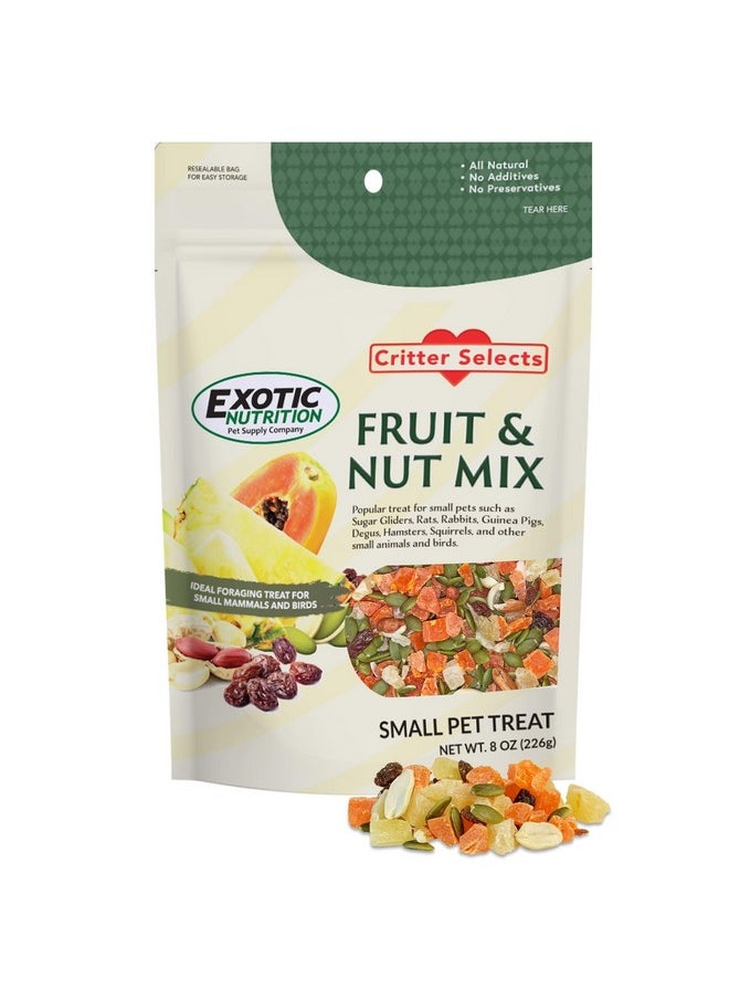 EXOTIC NUTRITION Fruit & Nut Mix - Healthy & Unique Mixed Nuts & Dried Fruit Treat - Sugar Gliders, Squirrels, Marmosets, Parrots, Birds, Rats, Rabbits, Guinea Pigs, Hamsters, Chinchillas & Other Small Pets… (8 oz)  - Image 3