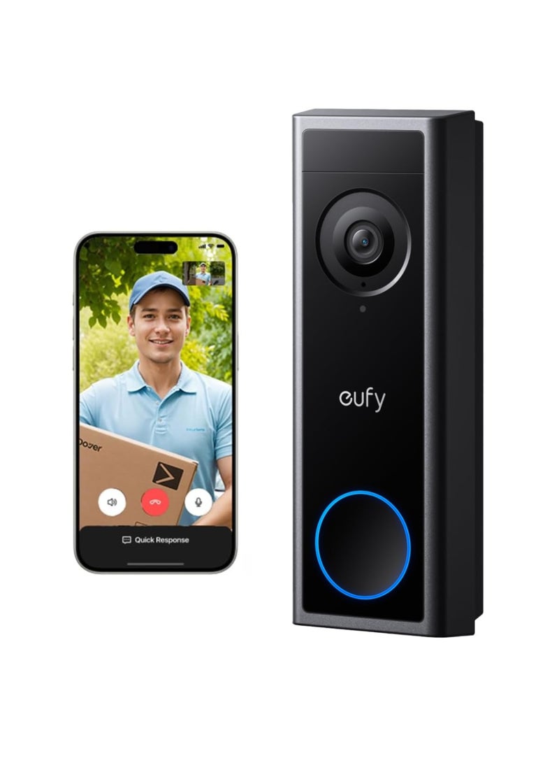 eufy Video Doorbell Camera Wireless C30, Live Video Call, 2K FHD,16:9 Wide View, Human and Motion Detection - Image 1