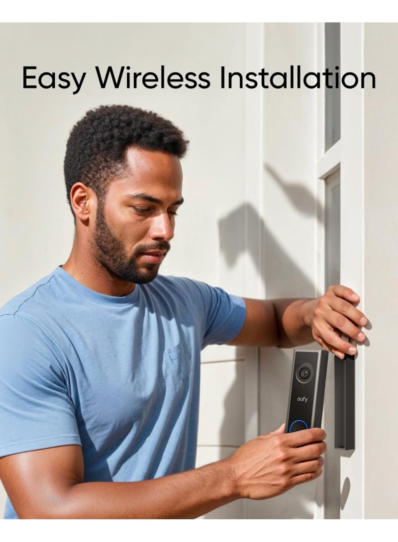 eufy Video Doorbell Camera Wireless C30, Live Video Call, 2K FHD,16:9 Wide View, Human and Motion Detection - Image 3