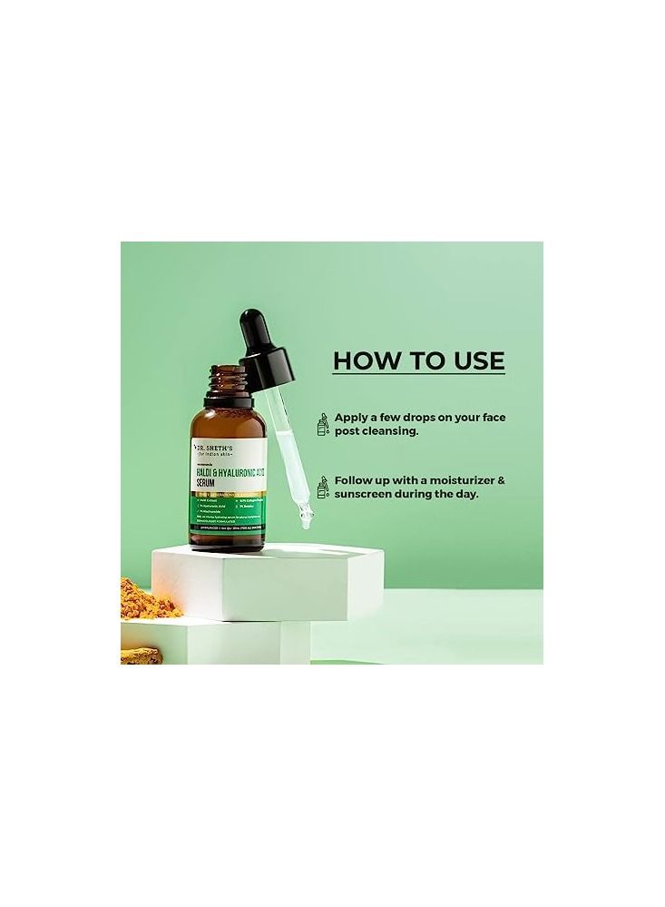 Dr. Sheth's Haldi & Hyaluronic Acid Face Serum - Image 4