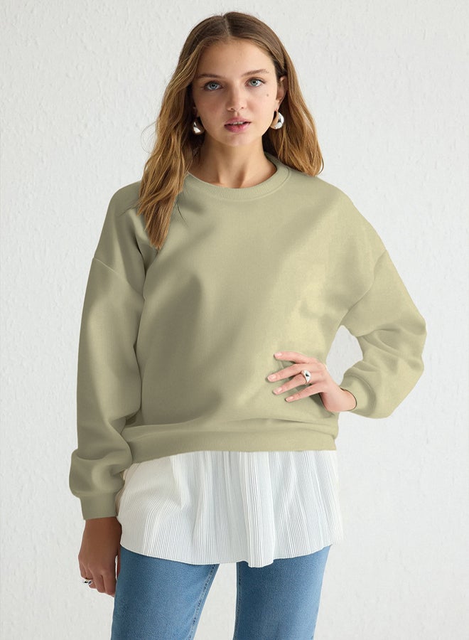 trendyol White top with Pleat Detail Sleeveless Knitted Undershirt Blouse - Image 4