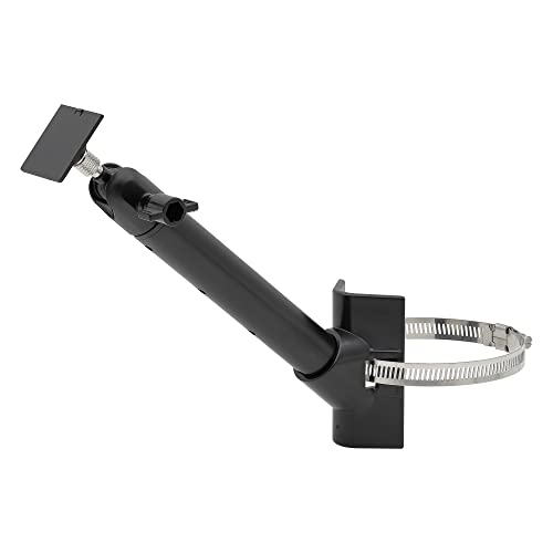 Holicfun Universal Solar Panel Pole Mount for Ring, Eufy, Arlo, Wyze, Reolink Solar Panels and More, No Drilling Required, Extended Mounting Arm, Multi-Angle Adjustable (Black) - Image 1