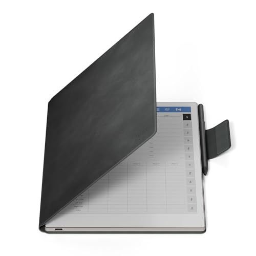 Ayotu Case for Remarkable Paper Pro, Premium PU Leather Book Folio with Pen-Buckle, Smart Magnetic Cover for Remarkable Paper Pro 11.8" Color Tablet Only, Bundle with Premium Membership (Gray) - Image 1