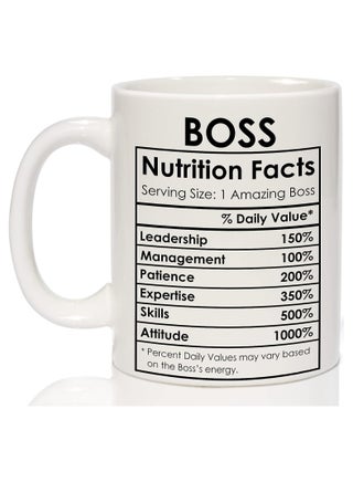 Boss Coffee Mug Best Boss Birthday Gifts for Women Men Funny Boss Appreciation Gift Happy Boss Day Gifts Ideas Office Boss Lady Mug Gifts Boss Nutrition Facts Mug - pzsku/ZD0771D20E879C52AF7A4Z/45/_/1690668978/a4e8e515-7b0e-4b7e-af07-6d38197a0498