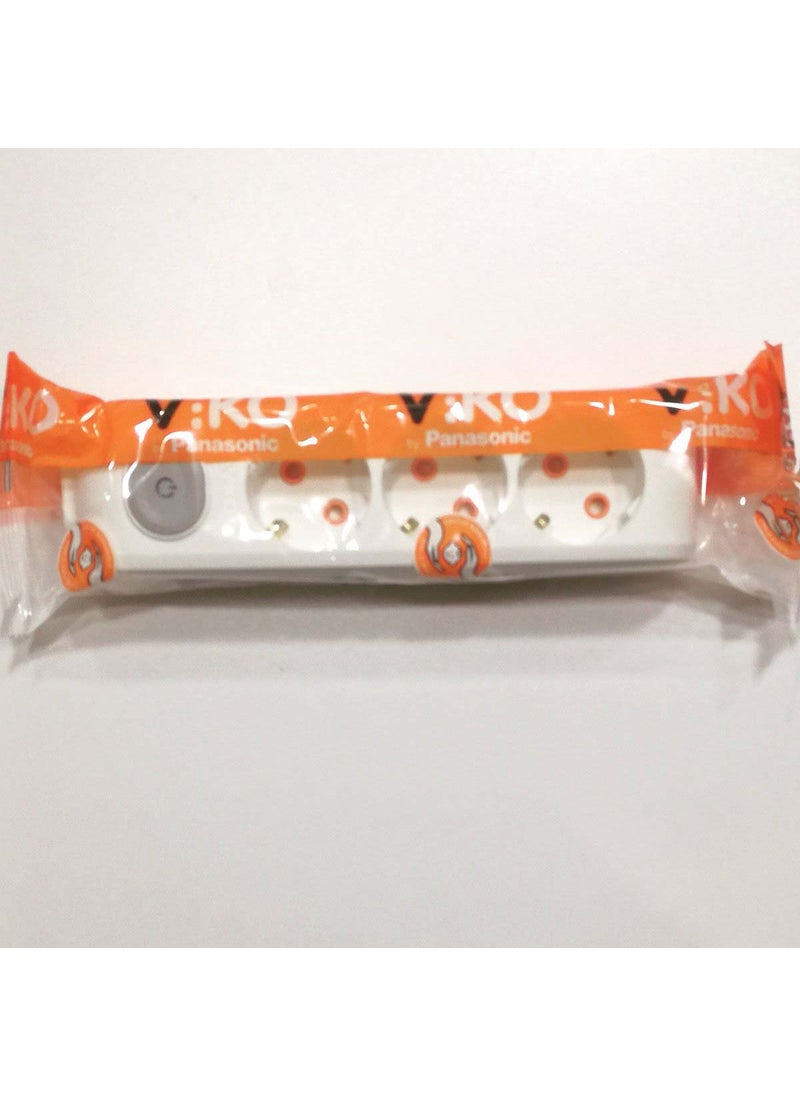 Viko 3-Plus Socket Grounded Switch Wireless Child Proof  - Image 2