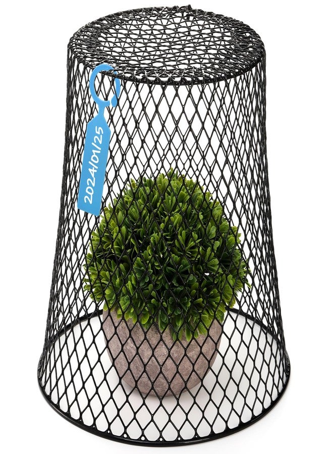 SOUJOY 10 Pieces Chicken Wire Plant Covers, Garden Cloche with 30 Garden Stakes and 20 Waterproof Labels, Metal Cage Protector Basket for Keeping Bunnies Chicken Squirrels Birds Out - Image 4