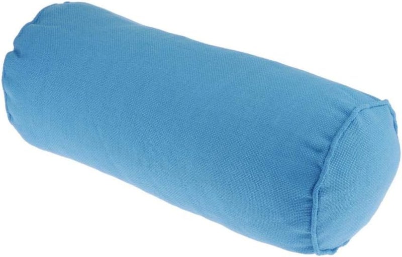 klarako Full Round Bolster Pillow Cushion for Massage Table  Linen Yoga Bolster, 15.7inch Long & 5.9 Dia.  Sky Blue - Image 1